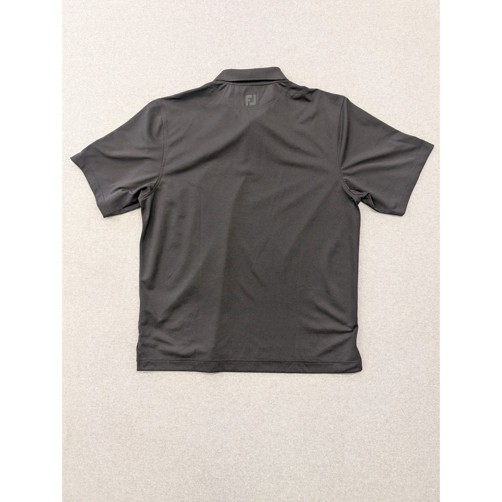 FootJoy Golf Polo Shirt Mens XL‎ Fox Creek Logo Black Performance Athletic - Picture 6 of 7